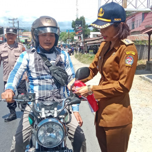 Kecamatan Laguboti Melaksanakan Pembagian Bendera