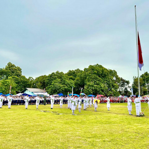 Upacara Peringatan Hari Kemerdekaan Republik Indonesia ke-78 di Kecamatan Laguboti