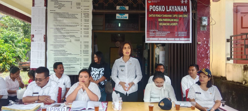 Penetapan Calon Kepala dan Pengundian Nomor Urut Calon Kepala Desa di Kecamatan Laguboti